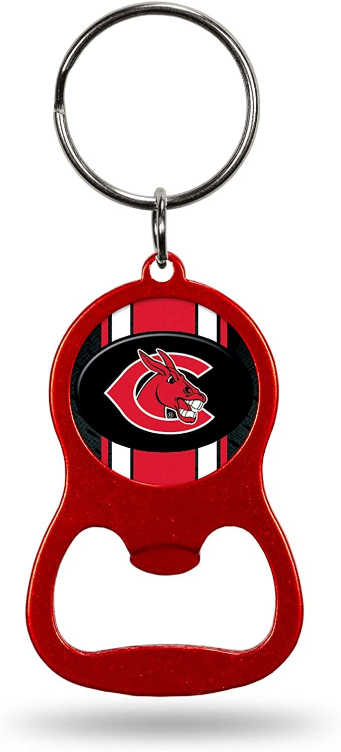 University of Central Missouri Mules Premium Solid Metal Bottle Opener Keychain, Key Ring, Team Color