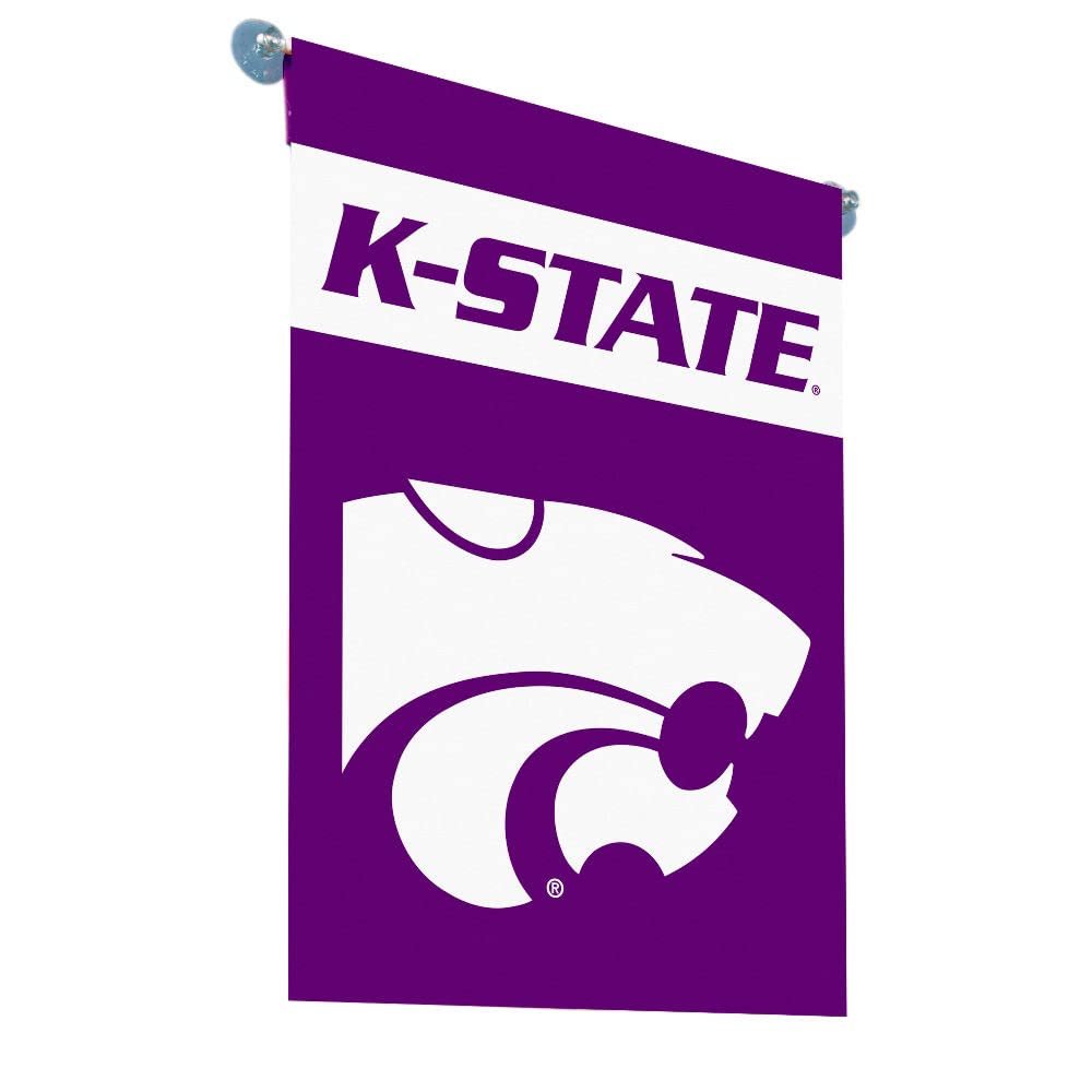 Kansas State University Wildcats Premium Double Sided Garden Flag, 13x18 Inch, Display Pole Sold Separately