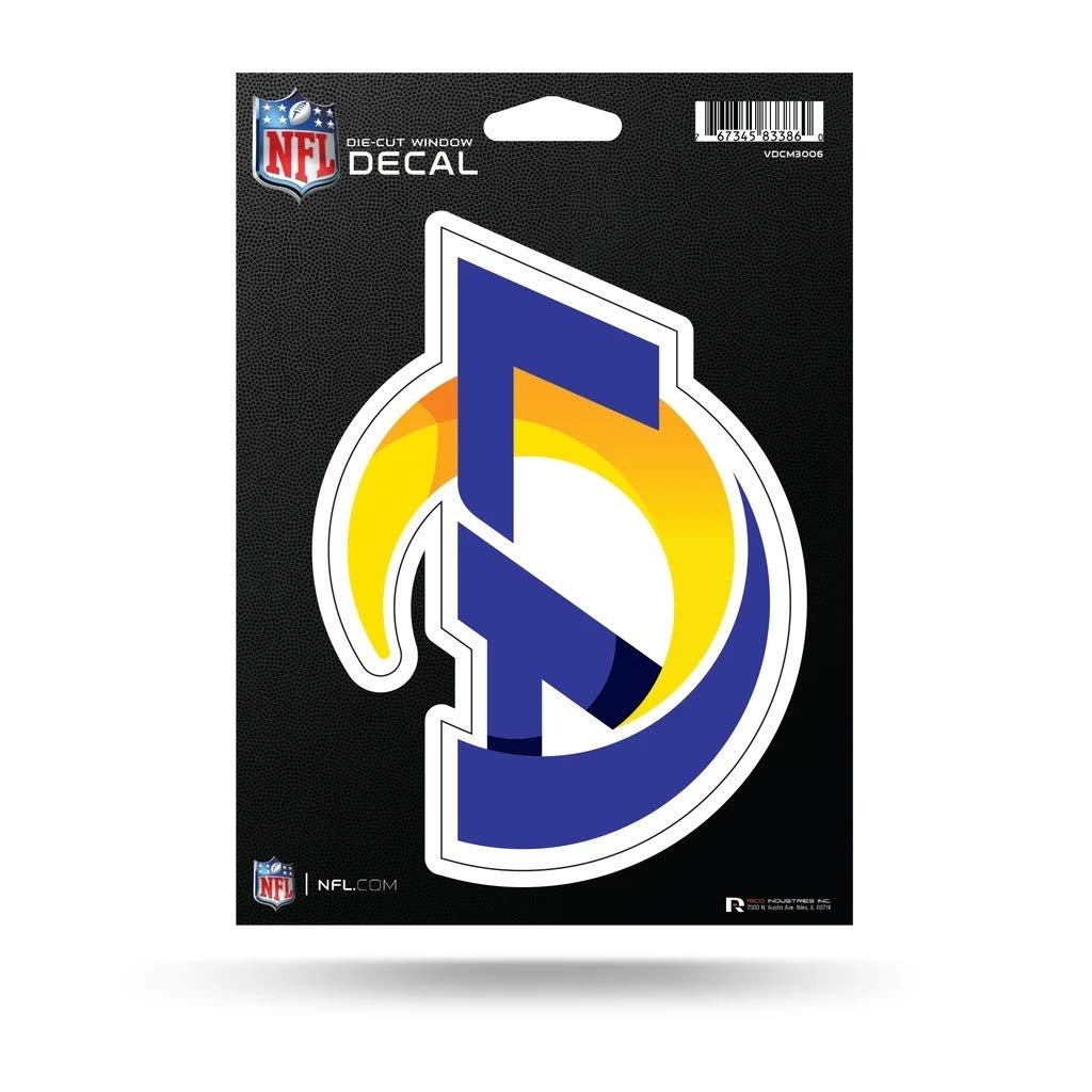 Los Angeles Rams 5 Inch Vinyl Die Cut Decal Sticker, Full Adhesive Backing, Peel & Stick