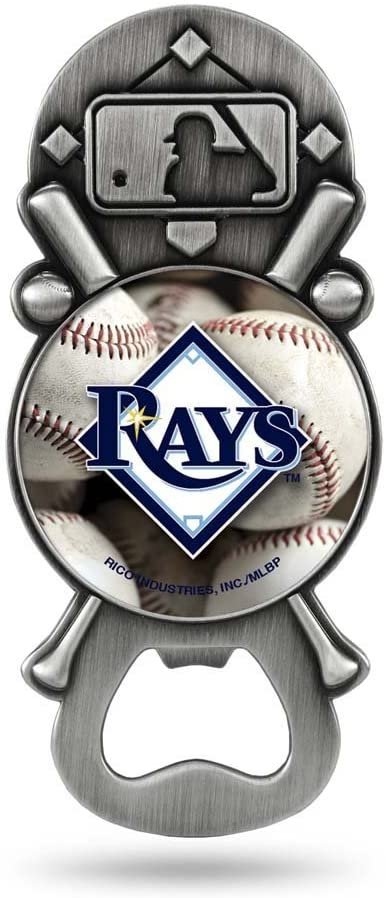 Tampa Bay Rays Party Starter Pewter Bottle Opener