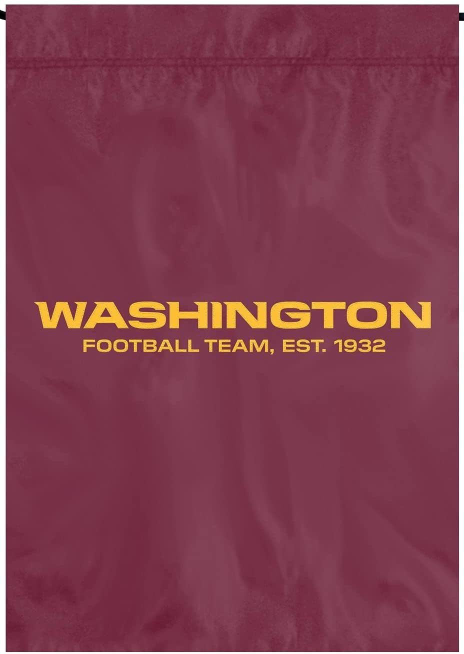Washington Football Team Commanders Garden Flag Banner Premium 13x18 Nylon Applique Embroidered Football