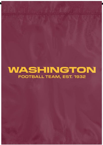 Washington Football Team Commanders Garden Flag Banner Premium 13x18 Nylon Applique Embroidered Football
