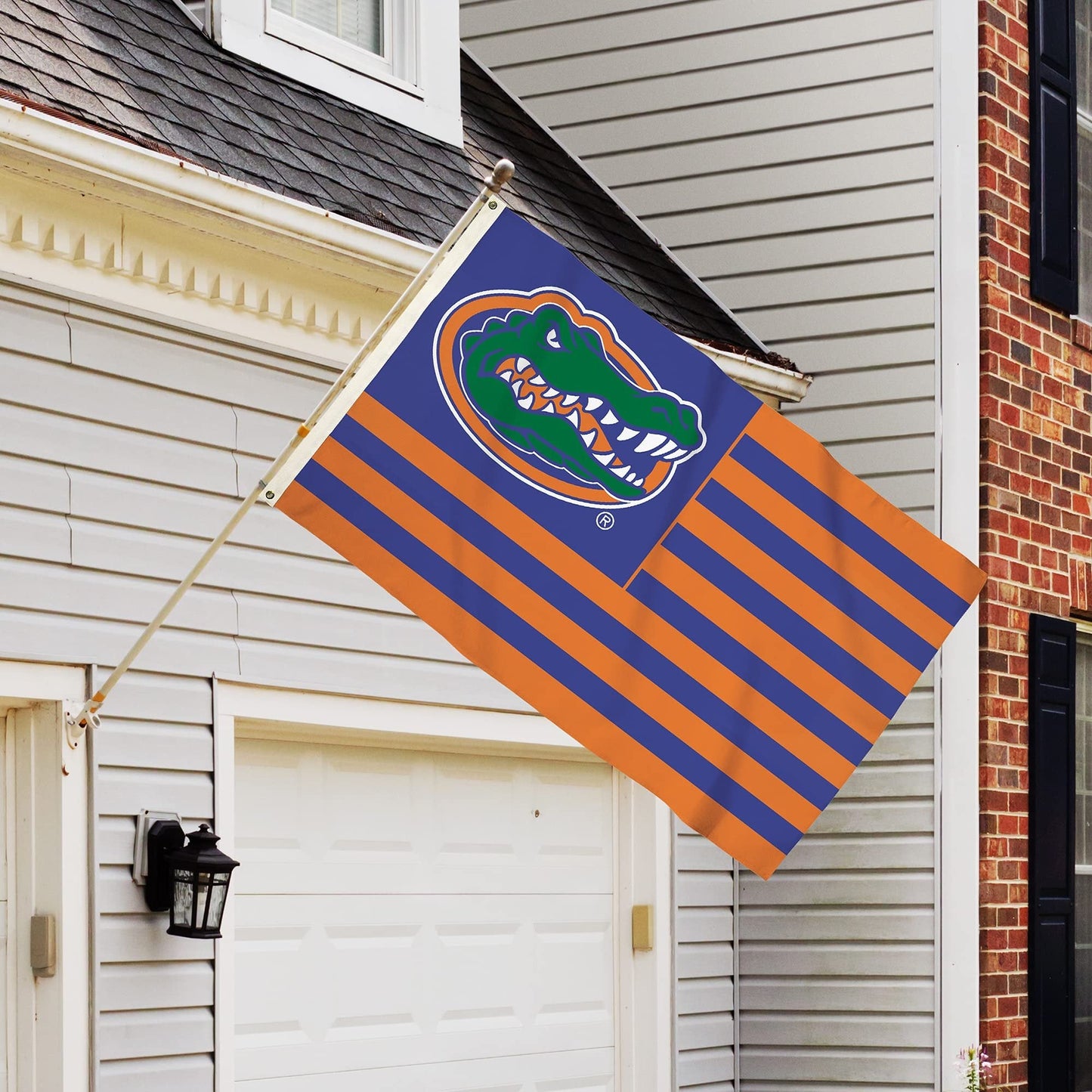 University of Florida Gators 3x5 Feet Flag Banner, Stripes Design, Metal Grommets, Outdoor Use, Single Sided