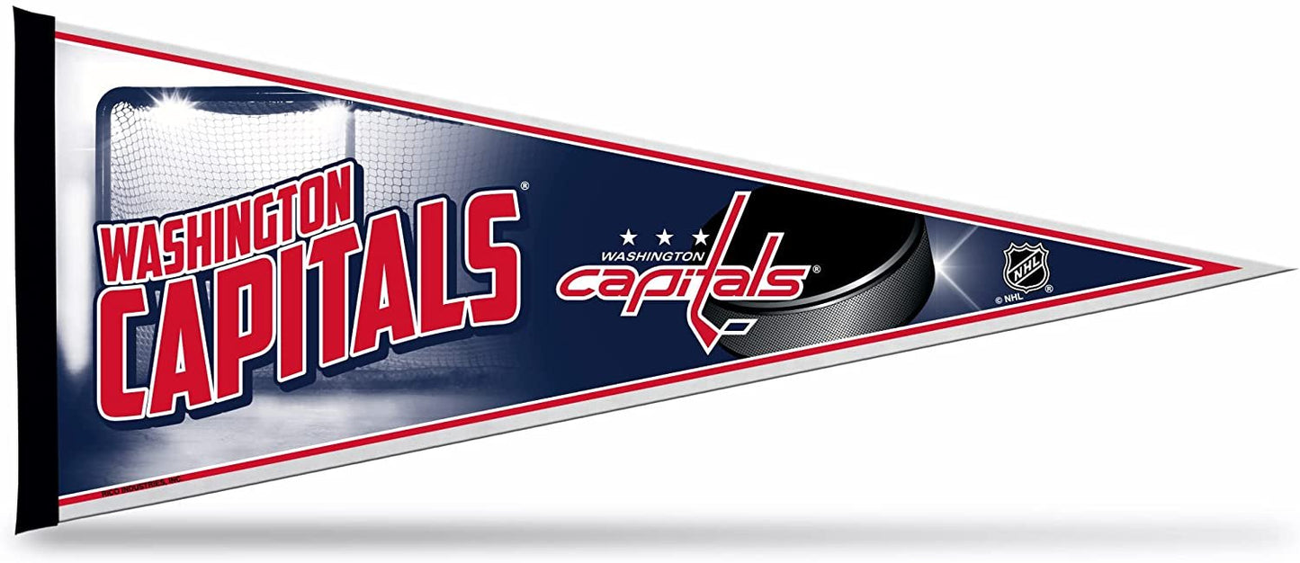 Washington Capitals Felt Pennant 12x30 Puck Design