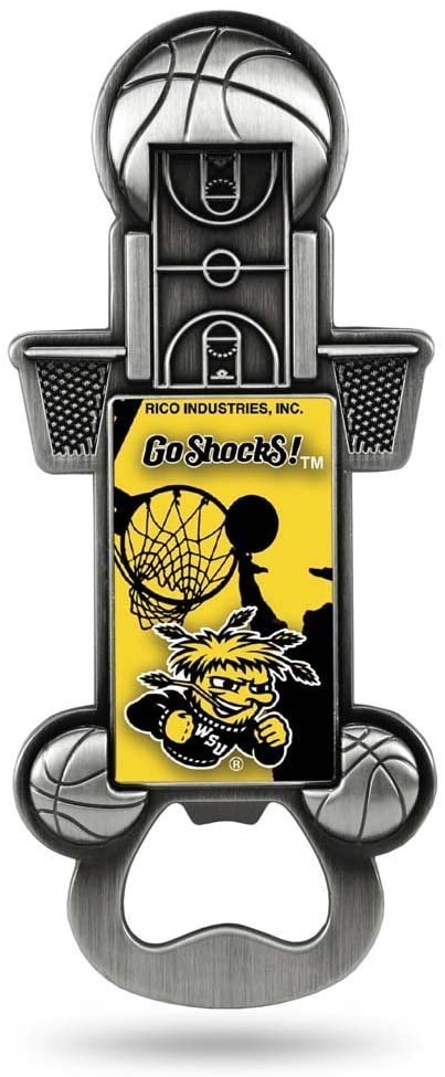 Wichita State University Shockers Party Starter Bottle Opener, Pewter