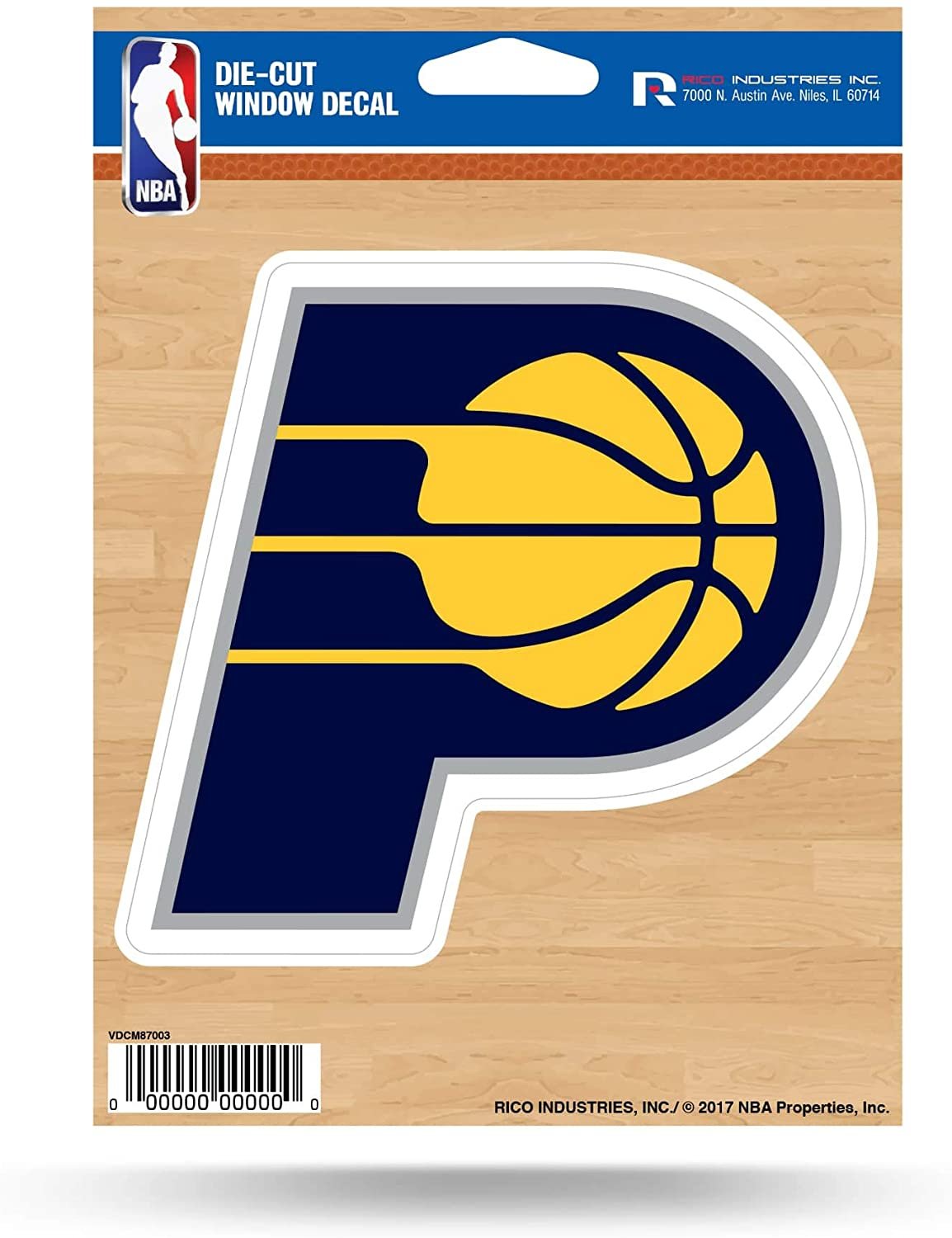 Indiana Pacers 5 Inch Decal Sticker Die Cut Flat Vinyl