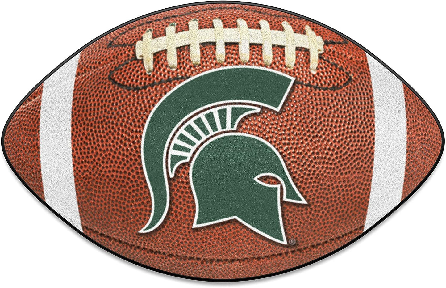 Michigan State University Spartans Floor Mat Area Rug, 20x32 Inch, Non-Skid Backing, Football Design