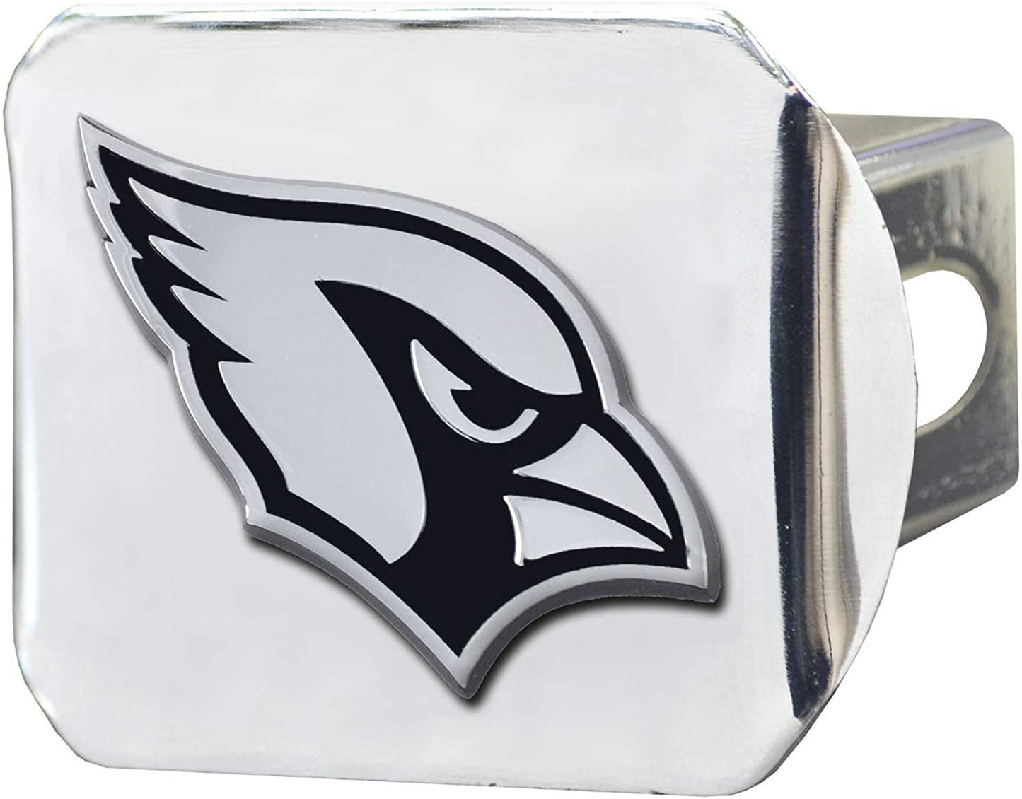 Arizona Cardinals Hitch Cover Solid Metal with Raised Chrome Metal Emblem 2" Square Type III