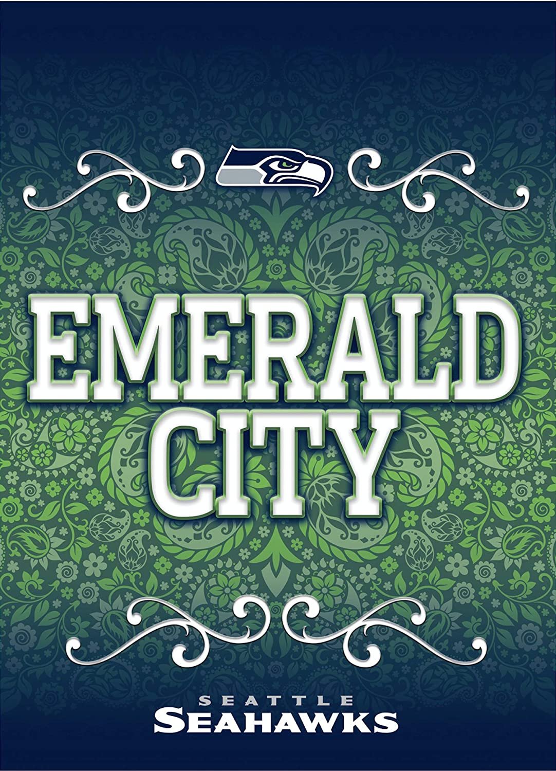 Seattle Seahawks Premium Double Sided Garden Flag Banner, 13x18 Inch, Display Pole Sold Separately