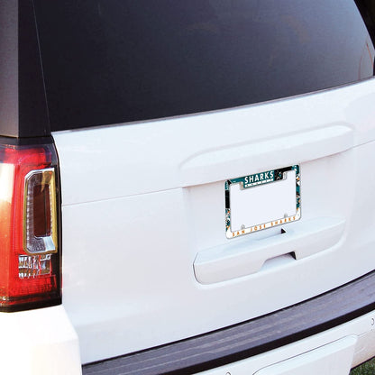 Indianapolis Colts Metal License Plate Frame Chrome Tag Cover, Carbon Fiber Design, 12x6 Inch