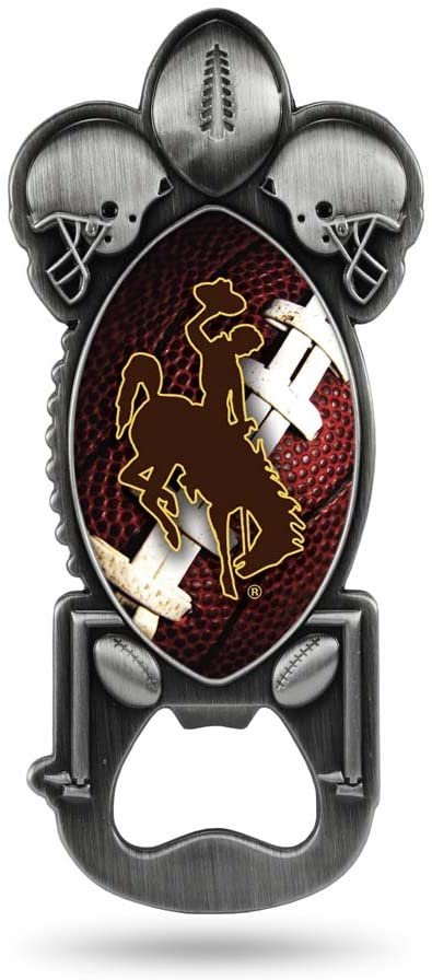 University of Wyoming Cowboys Party Starter Bottle Opener, Pewter