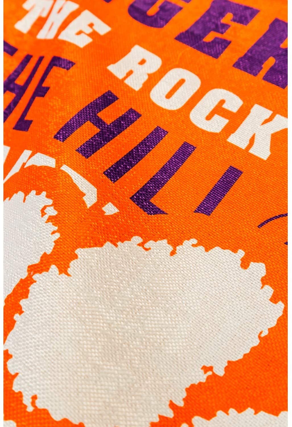 Clemson University Tigers Premium Double Sided Banner Flag 28x44 Inch Fan Rules Design Indoor Outdoor