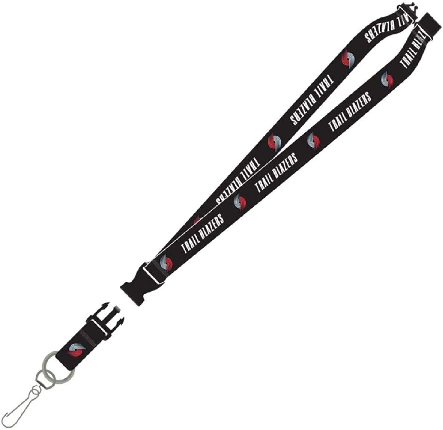 Portland Trail Blazers Premium Lanyard Keychain Double Sided Breakaway Safety Design Adult 18 Inch