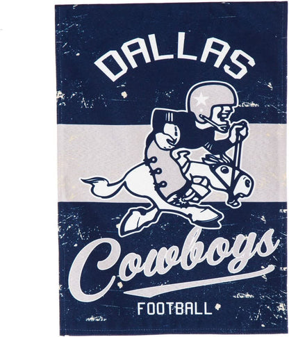 Dallas Cowboys Premium Double Sided Banner Flag 28x44 Inch Vintage Logo Design Indoor Outdoor