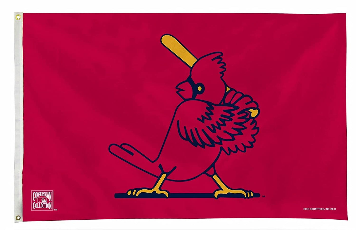 St Louis Cardinals Premium 3x5 Feet Flag Banner, Retro Batter Logo, Metal Grommets, Outdoor Indoor, Single Sided