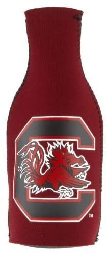 University of South Carolina Gamecocks Pair of 16oz Drink Zipper Bottle Cooler Insulated Neoprene Beverage Holder, Logo Design