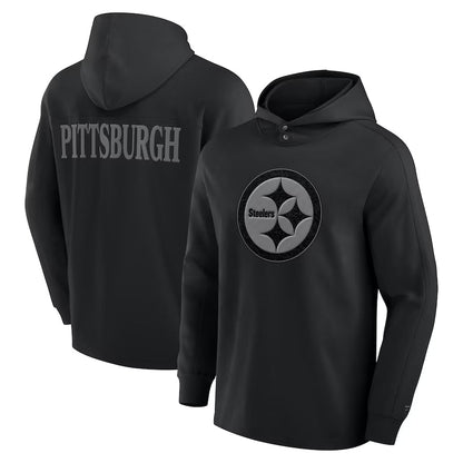 Pittsburgh Steelers Black Elements Pace Hoodie – Fanatics NFL Fleece Pullover
