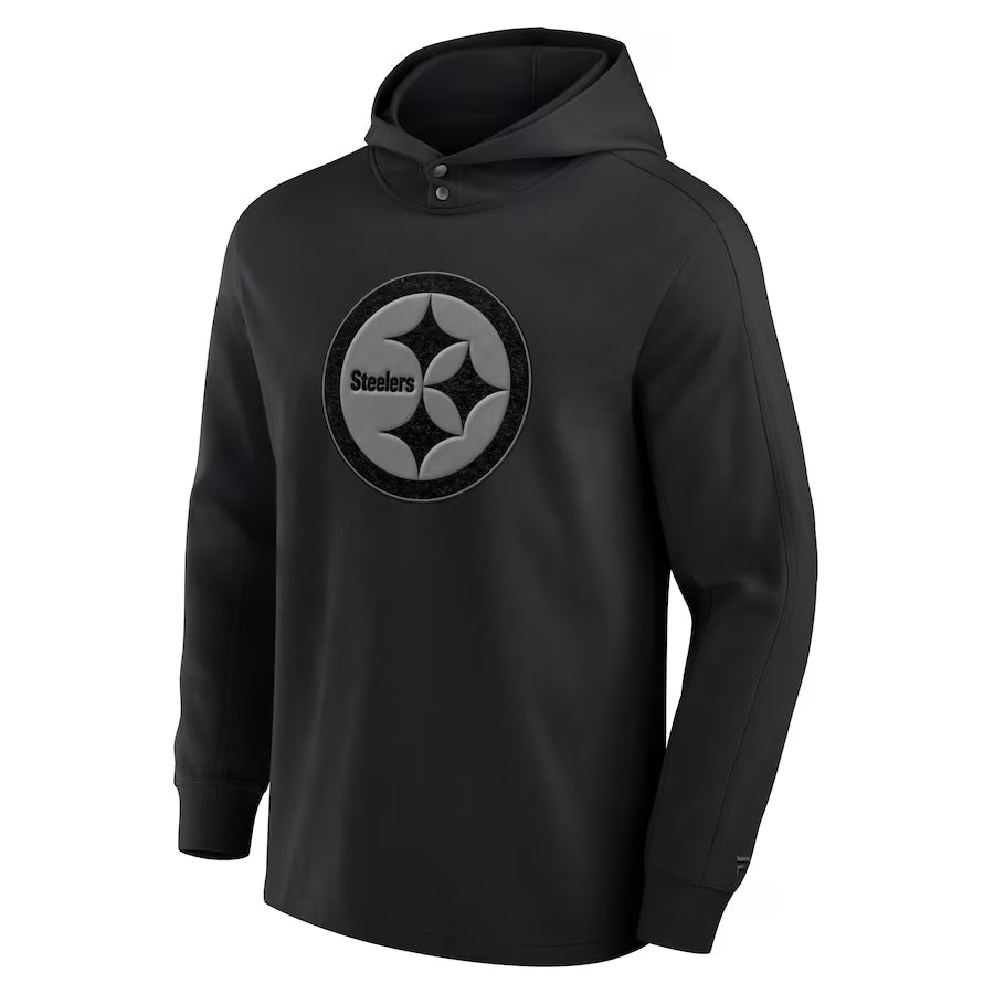 Pittsburgh Steelers Black Elements Pace Hoodie – Fanatics NFL Fleece Pullover