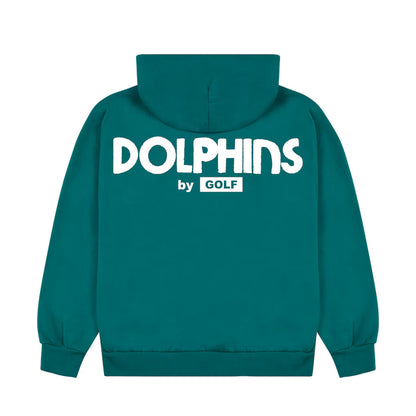 Miami Dolphins GOLF WANG Cutout Pullover Hoodie