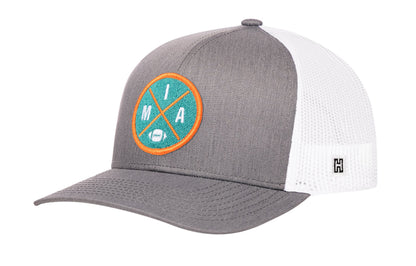 Miami Football Trucker Hat  |  MIA X Snapback