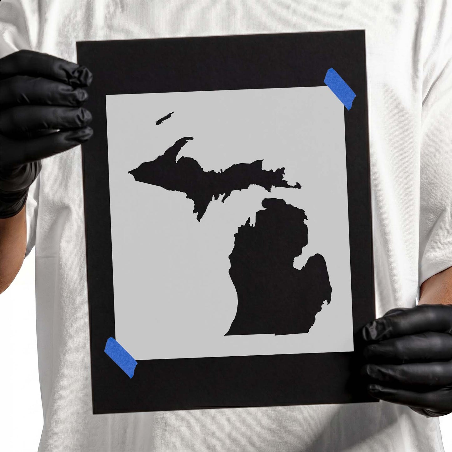 Michigan State Outline Stencil