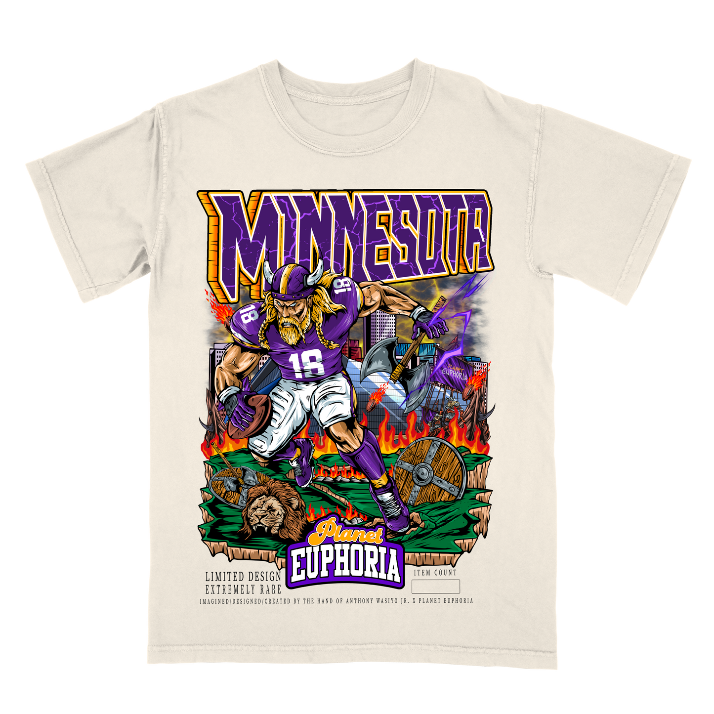 Youth Minnesota Limited Edition NFL Player Graphic T-Shirt