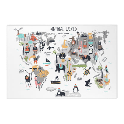 Baseball Field Playroom Rug / World map Area Rug