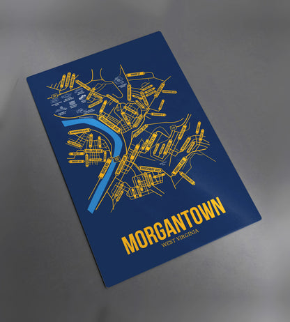 Morgantown, West Virginia street map