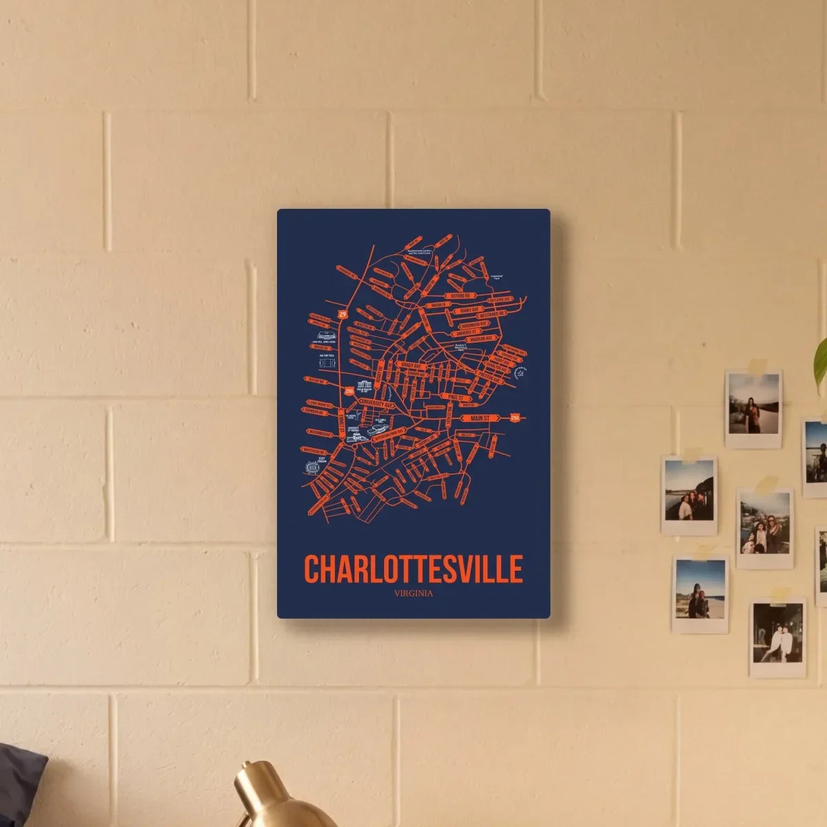 Charlottesville, Virginia street map