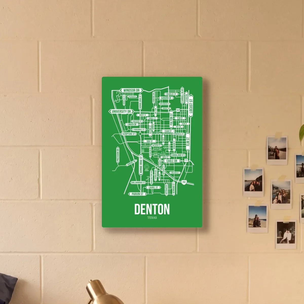 Denton, Texas street map