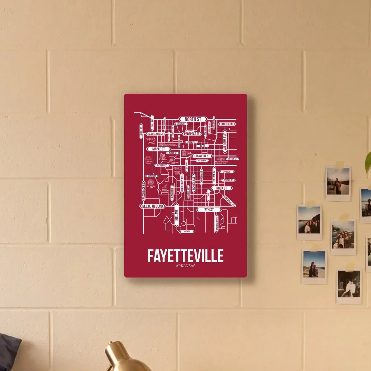 Fayetteville, Arkansas street map