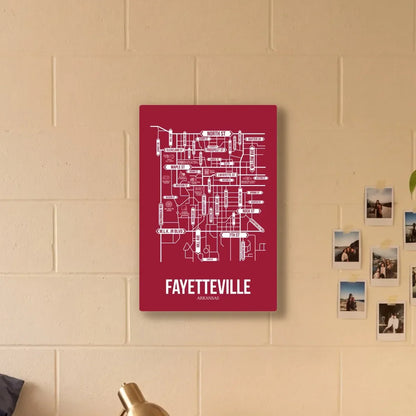 Fayetteville, Arkansas street map