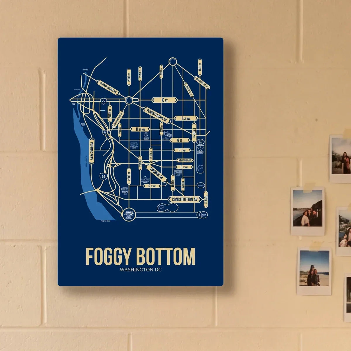 Foggy Bottom, Washington DC street map