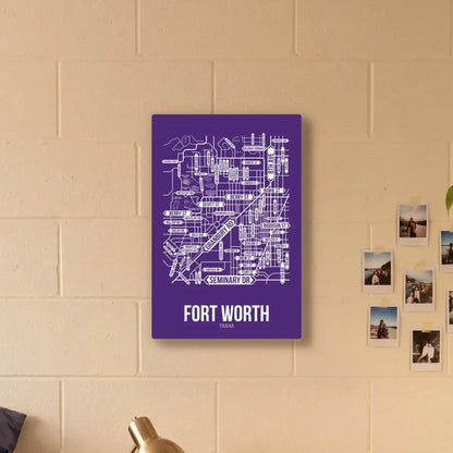 Fort Worth, Texas street map