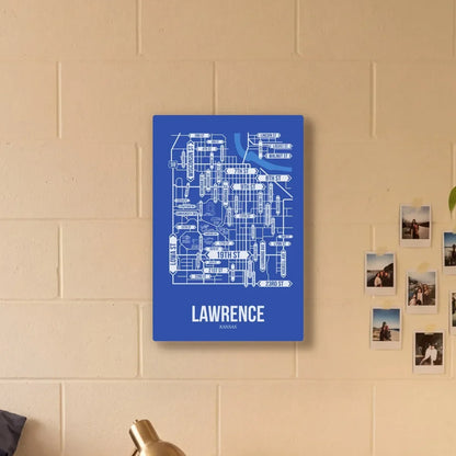 Lawrence, Kansas street map