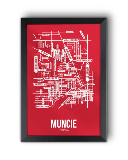 Muncie, Indiana street map