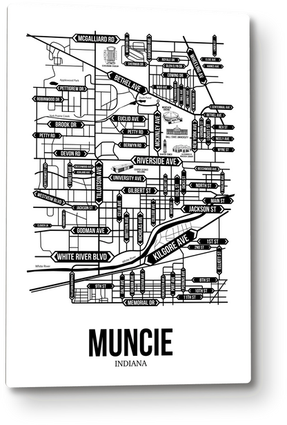 Muncie, Indiana street map