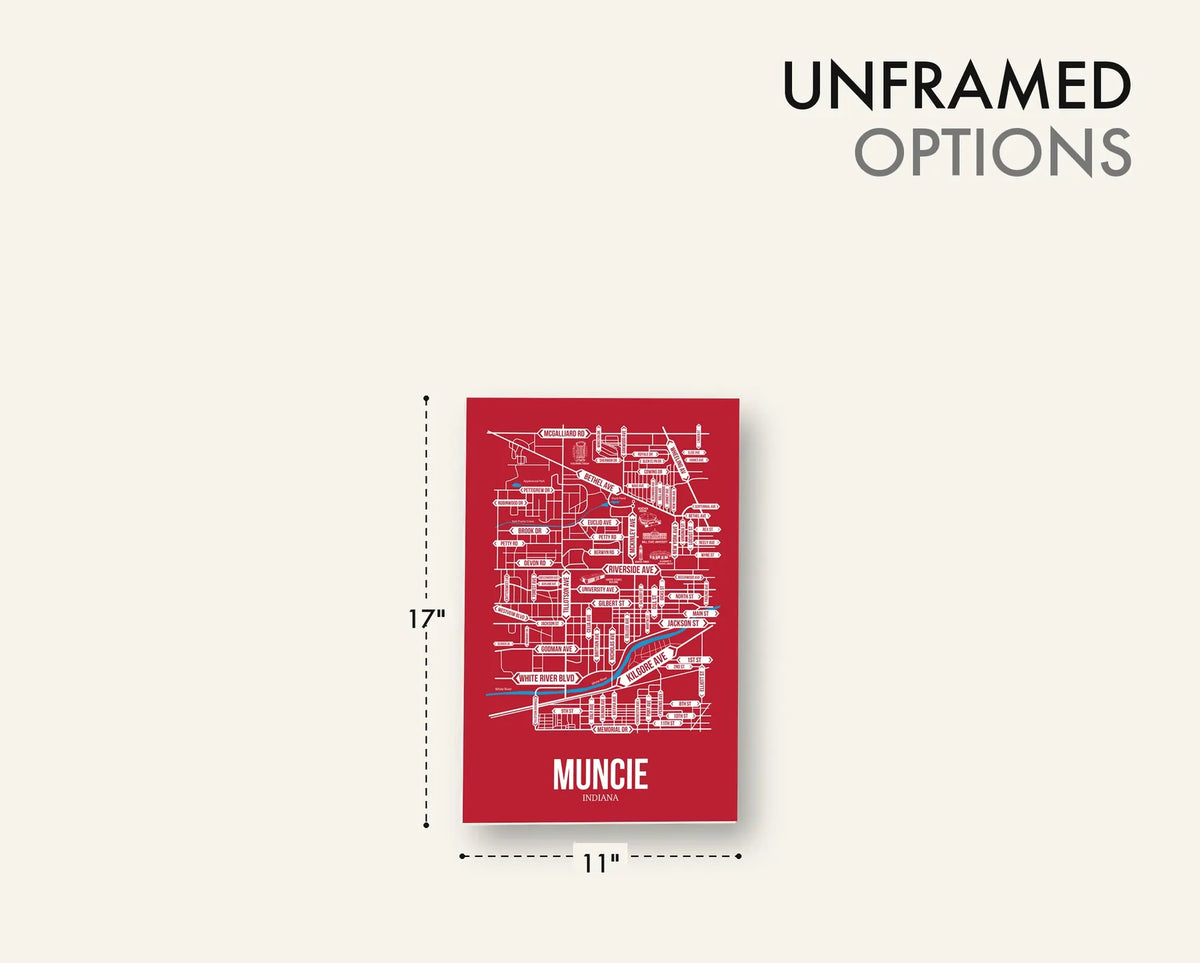 Muncie, Indiana street map