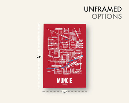 Muncie, Indiana street map