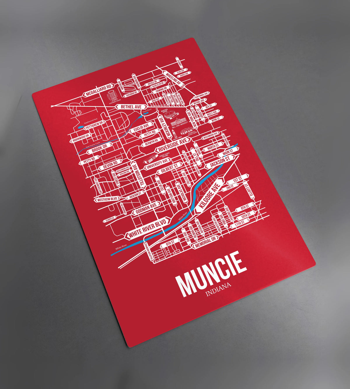 Muncie, Indiana street map