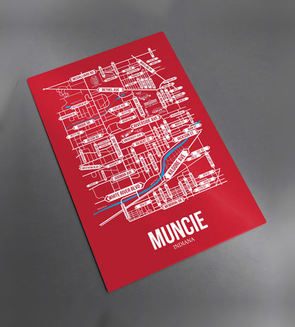 Muncie, Indiana street map