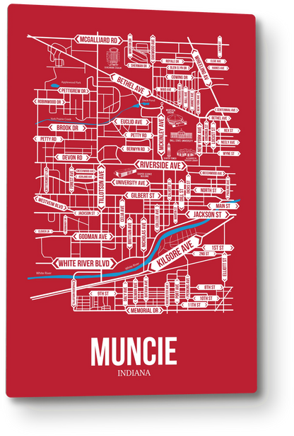 Muncie, Indiana street map
