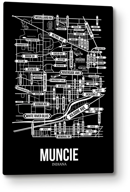 Muncie, Indiana street map