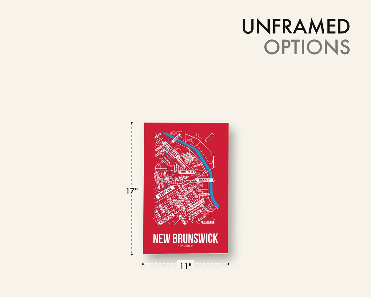 New Brunswick, New Jersey street map