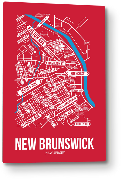 New Brunswick, New Jersey street map
