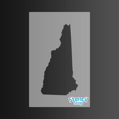 New Hampshire State Outline Stencil