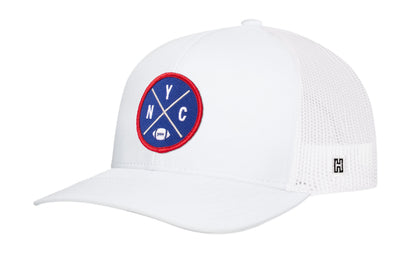 New York Football Trucker Hat  |  Blue NYC X Snapback