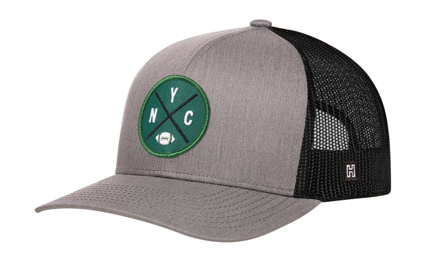 New York Football Trucker Hat  |  Green NYC X Snapback