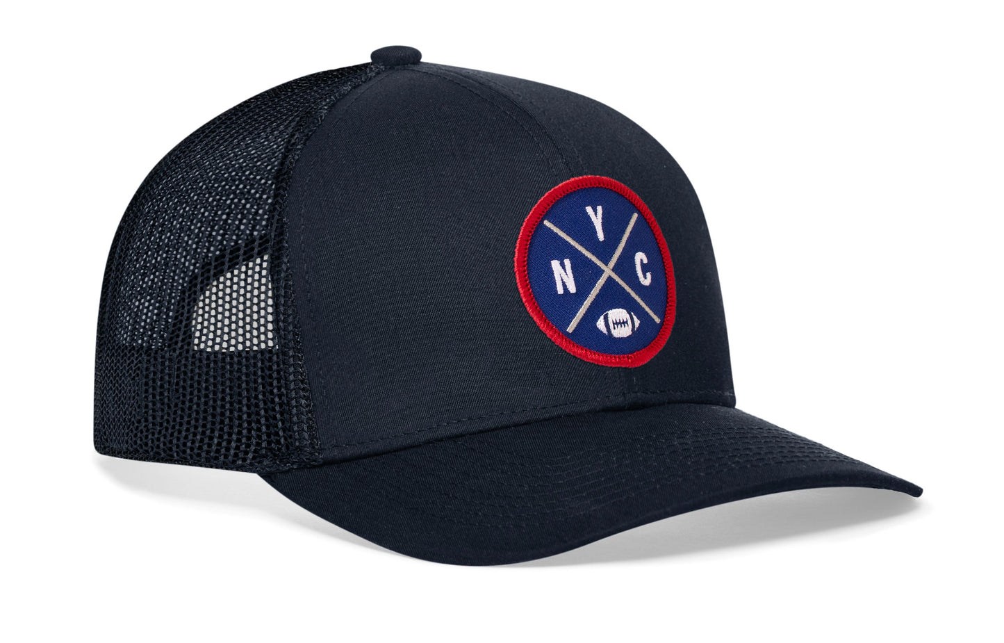 New York Football Trucker Hat  |  Blue NYC X Snapback