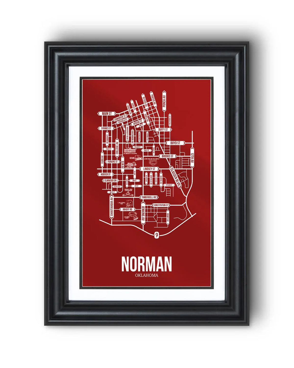 Norman, Oklahoma street map